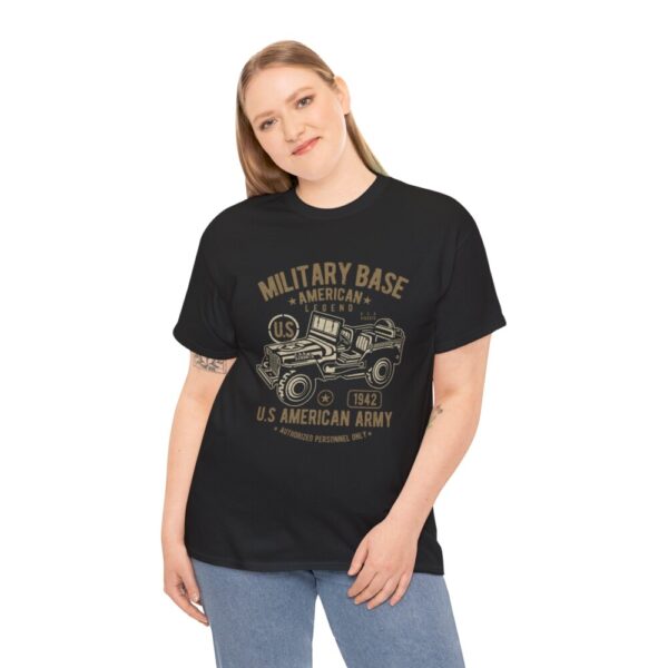 American Army Jeep – Heavy Cotton Tee Cool T-Shirt