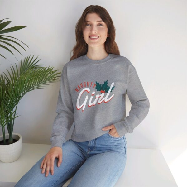 Naughty Girl – Crewneck Sweatshirt Christmas Holiday Sweater