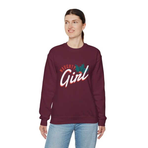 Naughty Girl – Crewneck Sweatshirt Christmas Holiday Sweater