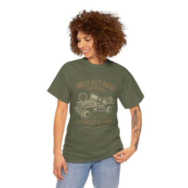 American Army Jeep – Heavy Cotton Tee Cool T-Shirt