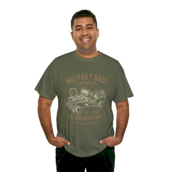 American Army Jeep – Heavy Cotton Tee Cool T-Shirt