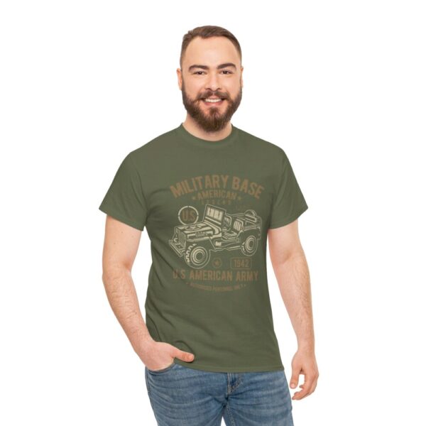 American Army Jeep – Heavy Cotton Tee Cool T-Shirt