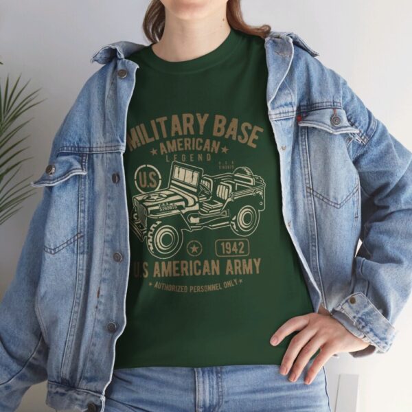 American Army Jeep – Heavy Cotton Tee Cool T-Shirt