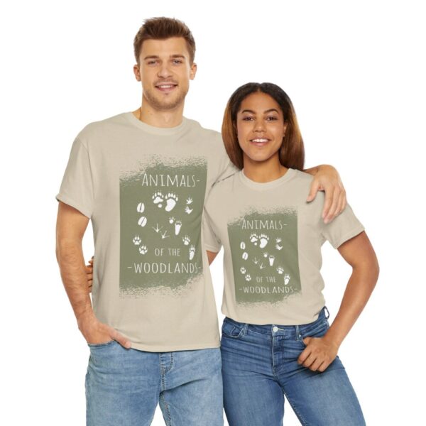 Animals Of The Woodlands – Heavy Cotton Tee Nature T-Shirt