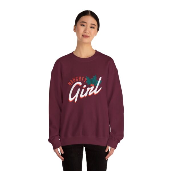 Naughty Girl – Crewneck Sweatshirt Christmas Holiday Sweater