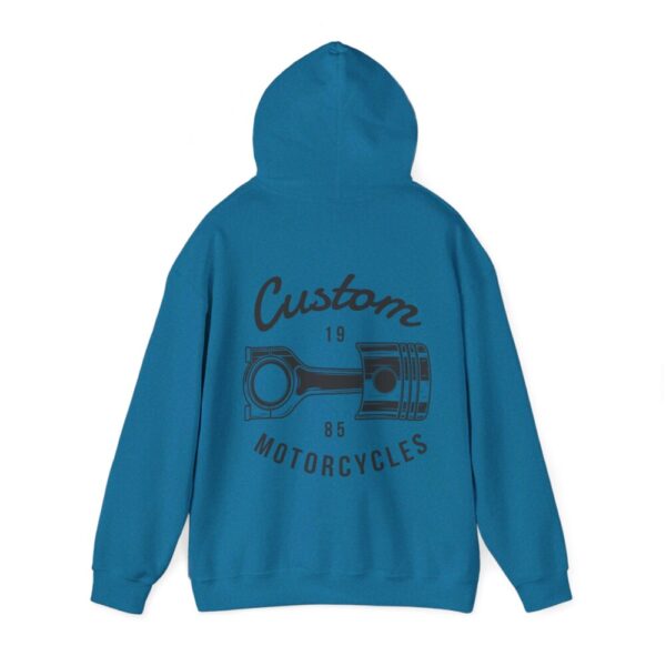 Custom Motorcycles I – Print On Back Hooded Sweatshirt Cool Biker Hoodie