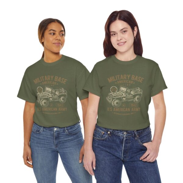 American Army Jeep – Heavy Cotton Tee Cool T-Shirt