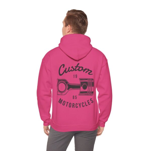 Custom Motorcycles I – Print On Back Hooded Sweatshirt Cool Biker Hoodie