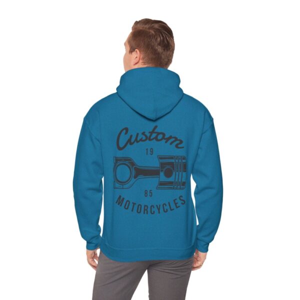 Custom Motorcycles I – Print On Back Hooded Sweatshirt Cool Biker Hoodie