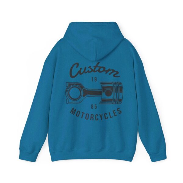 Custom Motorcycles I – Print On Back Hooded Sweatshirt Cool Biker Hoodie