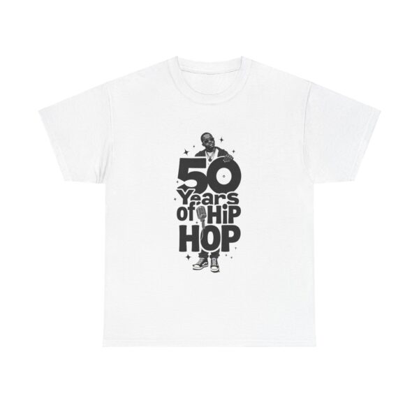 50 Years of Hip Hop Heavy Cotton Tee Cool T-Shirt