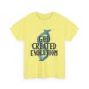 God Created Evolution Heavy Cotton Tee Inspirational T-Shirt