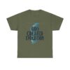 God Created Evolution Heavy Cotton Tee Inspirational T-Shirt