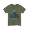 God Created Evolution Heavy Cotton Tee Inspirational T-Shirt