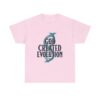 God Created Evolution Heavy Cotton Tee Inspirational T-Shirt