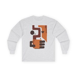 Coffee Abstract - Long Sleeve Tee Artistic T-Shirt