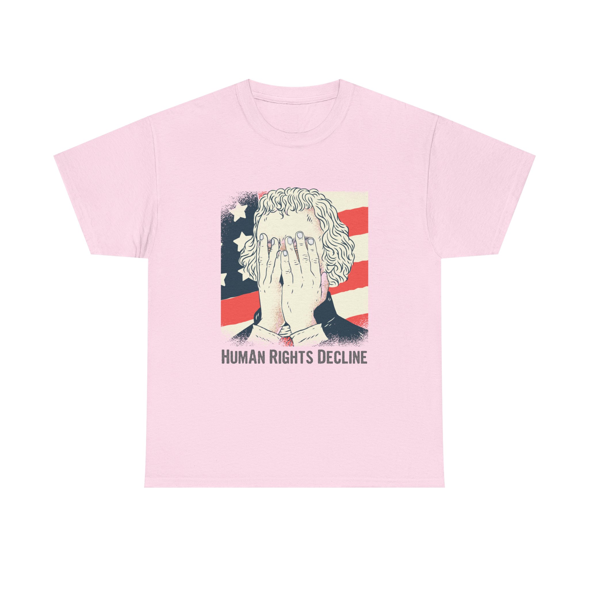 Human Rights Decline – Heavy Cotton Tee Political T-Shirt