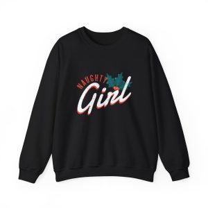 Naughty Girl - Crewneck Sweatshirt Christmas Holiday Sweater