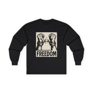 Freedom Long Sleeve Tee Cotton Political T-Shirt