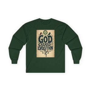 God Created Evolution - Long Sleeve Tee - Inspirational T-Shirt